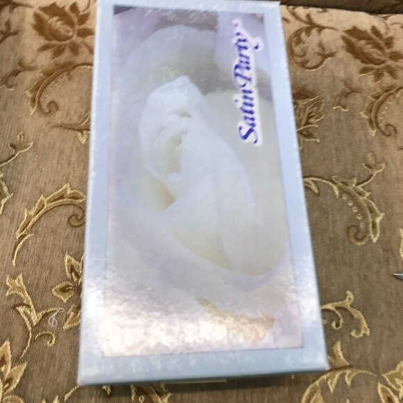 Dye-Able White Satin Ballet Flats, w/ Bow Formal Elegant Wedding Comfortable - Picture 14 of 14